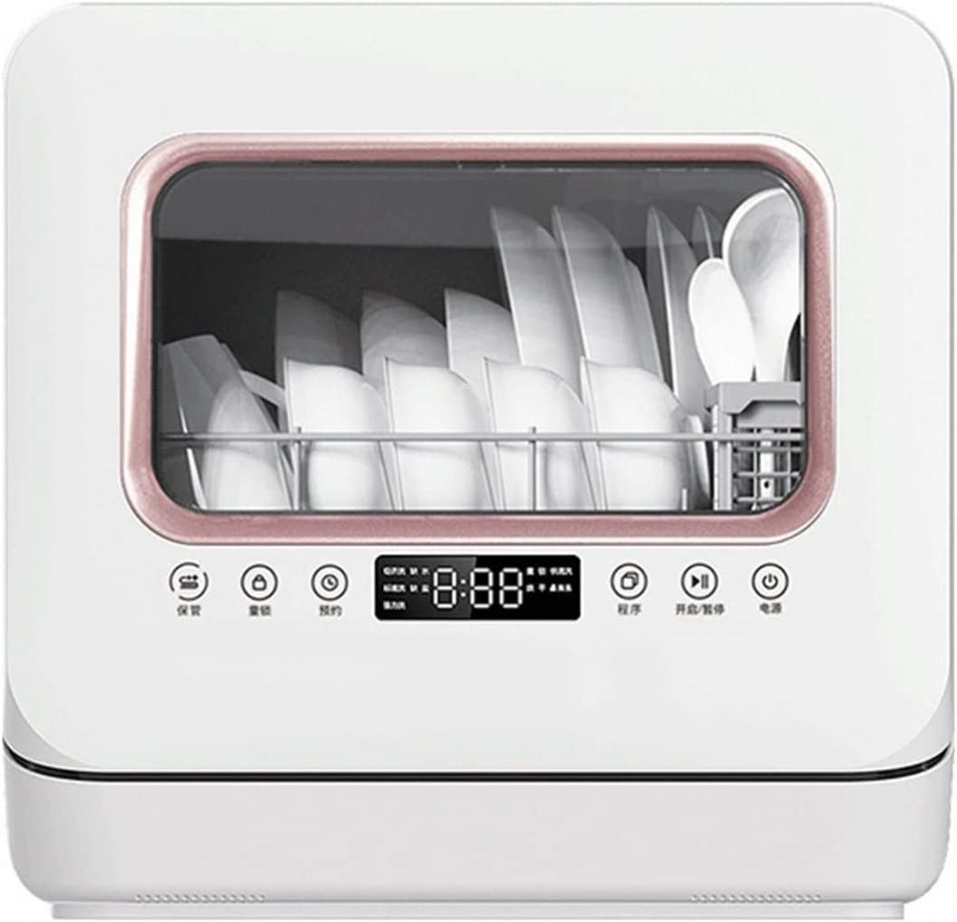 GATASE Countertop Portable Dishwasher Mini Compact with 5 Washing Programs LED Digital Display for Small Apartment Dorms RVs