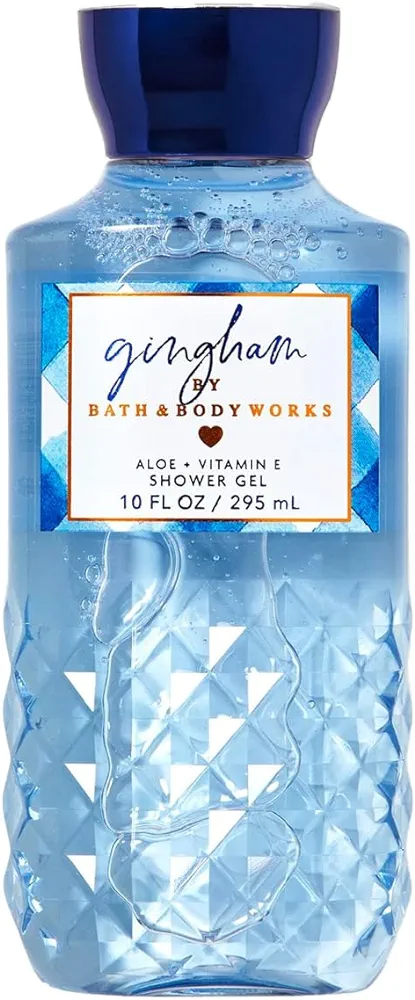 Bath and Body Works Gingham Shower Gel 10 ounce Full Size