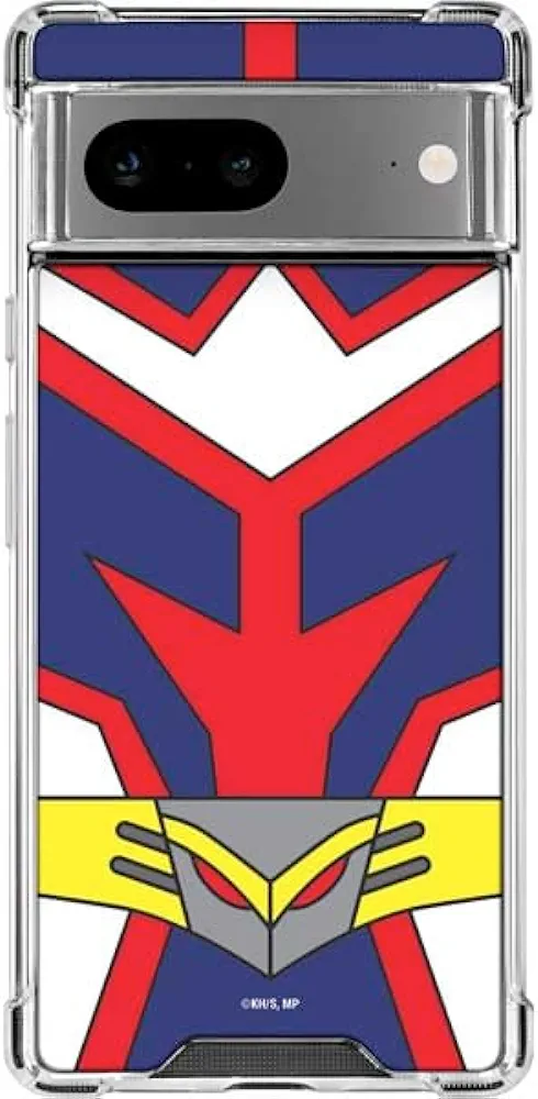Skinit Clear Phone Case Compatible with Google Pixel 7 - Officially Licensed My Hero Academia All Might Suit Design