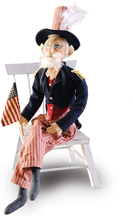 GALLERIE II Uncle Sam Joe Spencer Gathered Traditions Soft Figure Blue