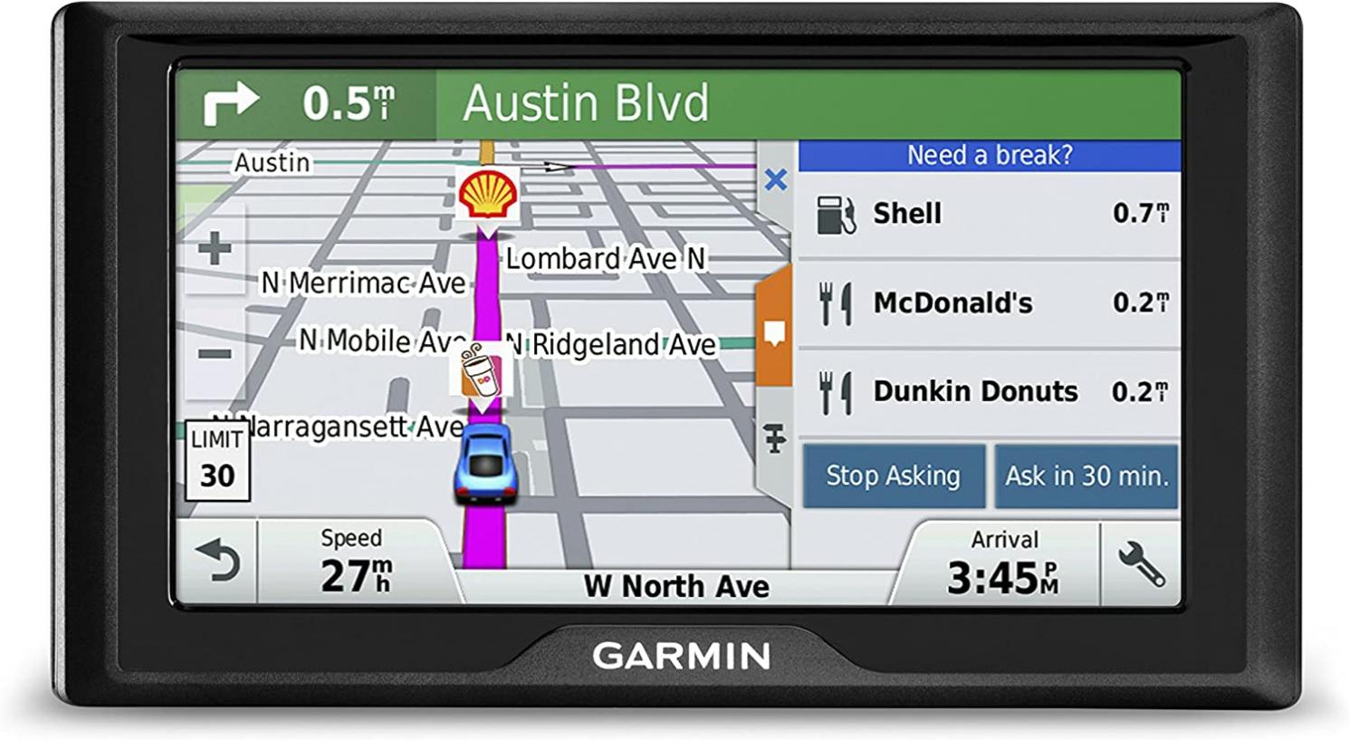Garmin Drive 60 USA LM GPS Navigator System with Lifetime Maps, Spoken Turn-By-Turn Directions, Direct Access, Driver Alerts, and Foursquare Data