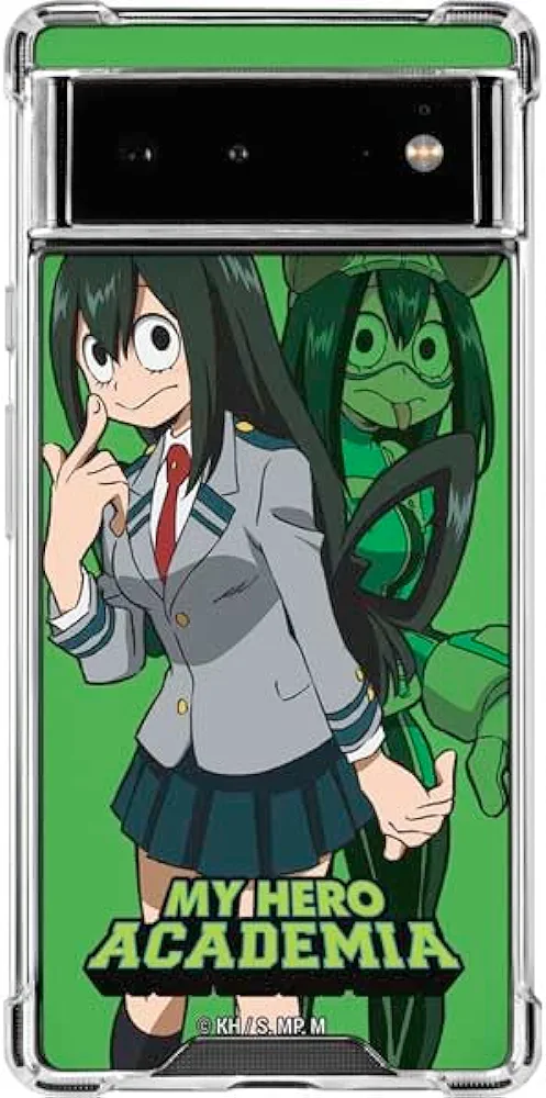 Skinit Clear Phone Case Compatible with Google Pixel 6a - Officially Licensed My Hero Academia Tsuyu Frog Girl Design