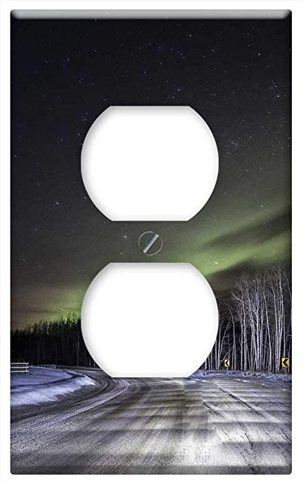 Switch Plate Outlet Cover - Aurora Borealis Northern Lights Sky Night Landscape 6