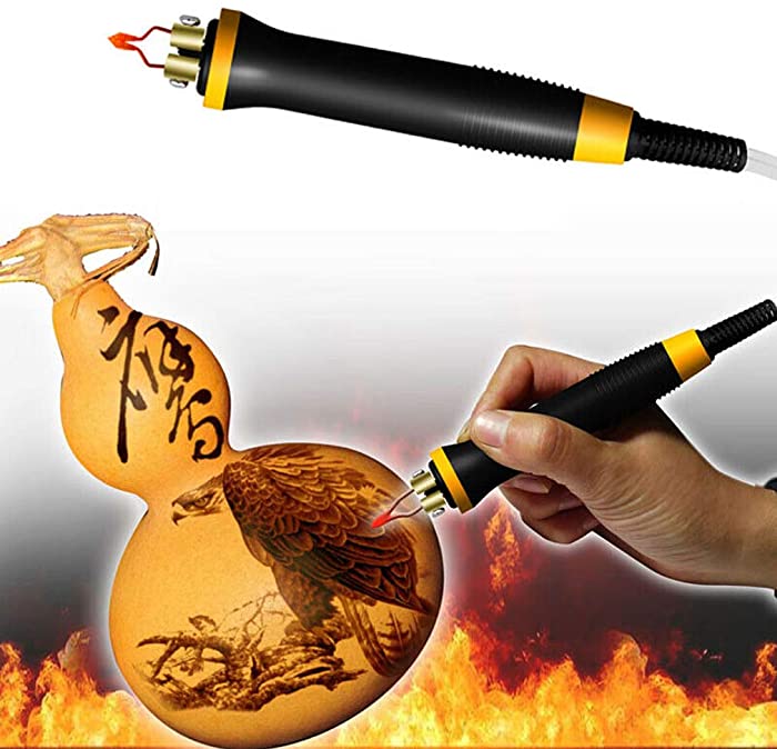 Pyrography Pen Lightweight Heat-Resistant Wood Burning Pen Replacement Woodburning Pyrography Accessory Tool Kit