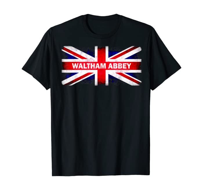 Waltham Abbey UK British Flag T-Shirt