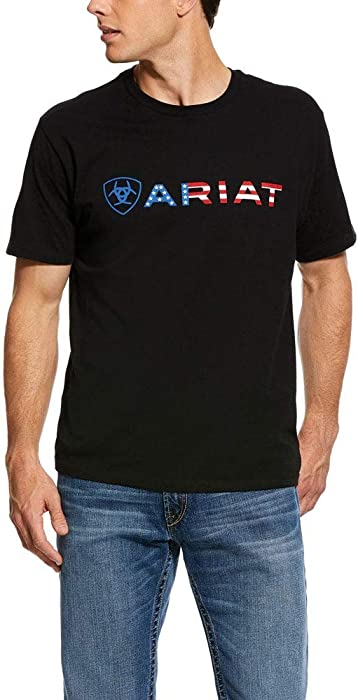ARIAT Men's USA Wordmark T-Shirt