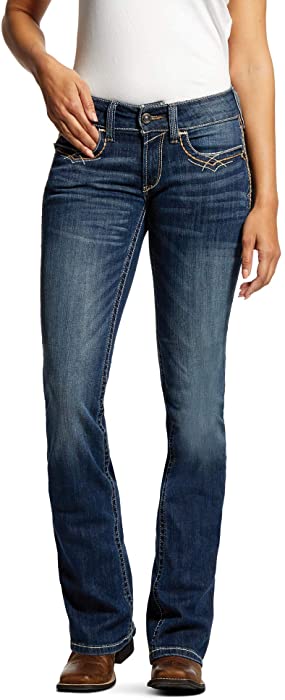 ARIAT R.E.A.L. Bootcut Stetch Entwined Jeans in Festival Blue