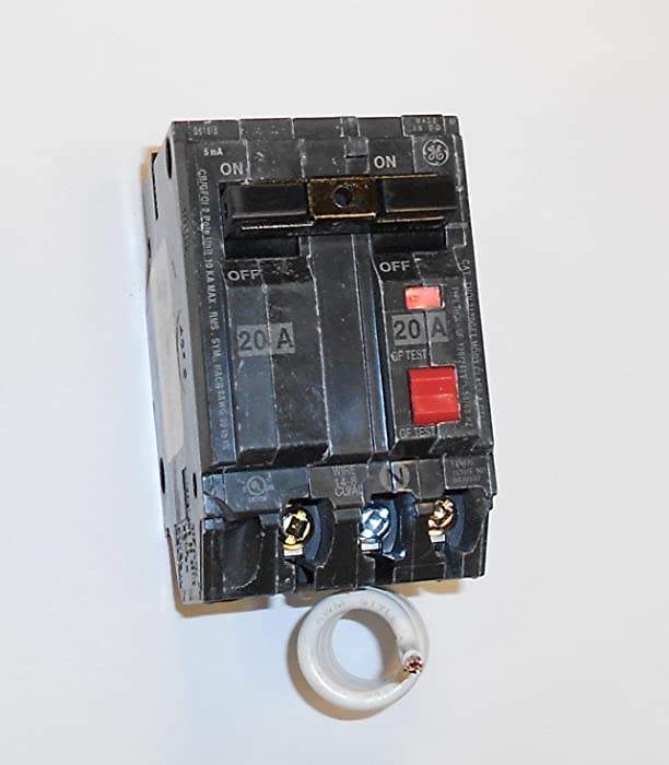 GE THQL2120GFT Plug-in Mount Type THQL Feeder Self-Test Ground Fault Circuit Interrupter 2-Pole 20 Amp 120/240 Volt AC