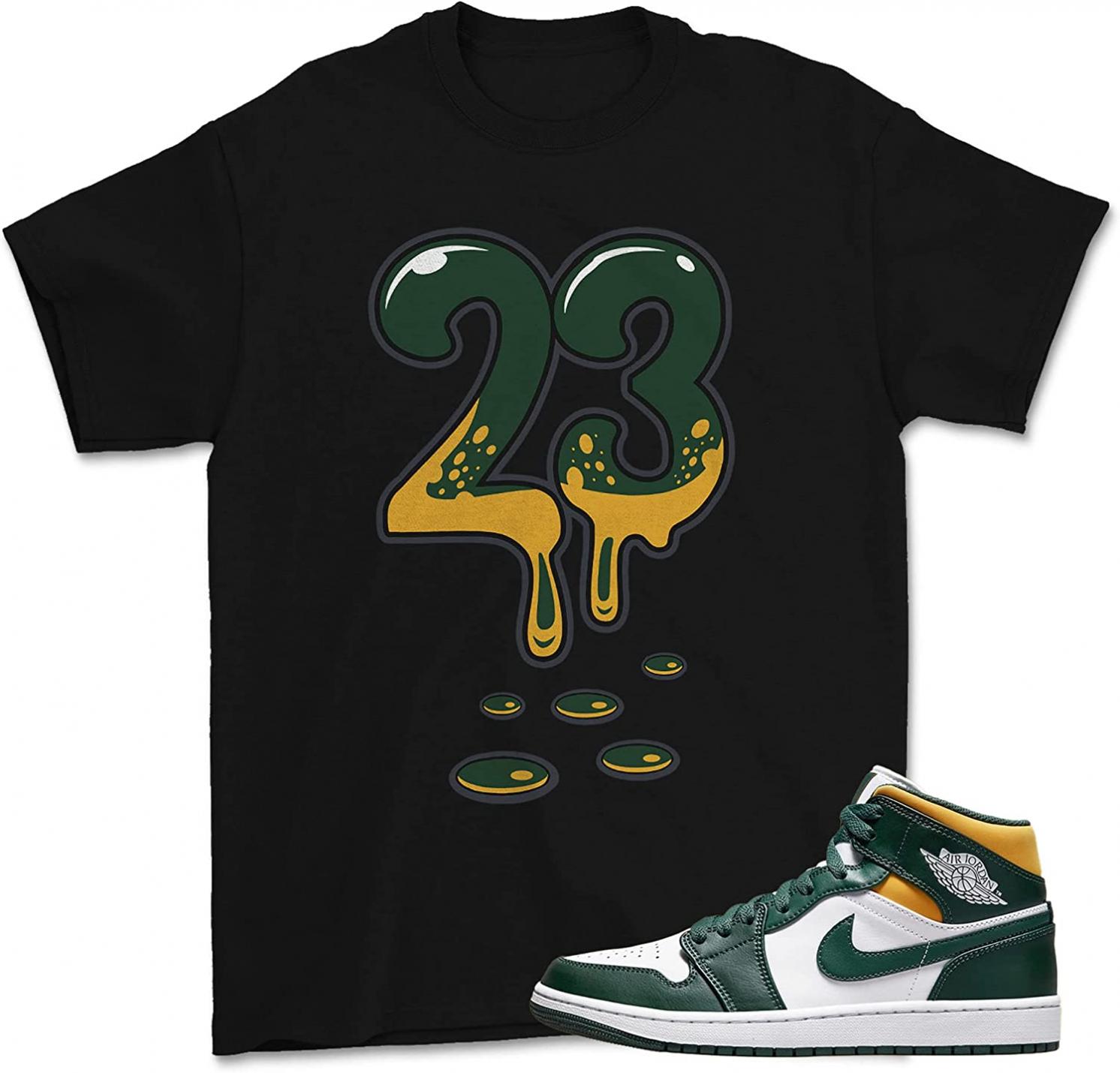T-Shirt for Jordan 1 Mid Sonics Noble Green Pollen