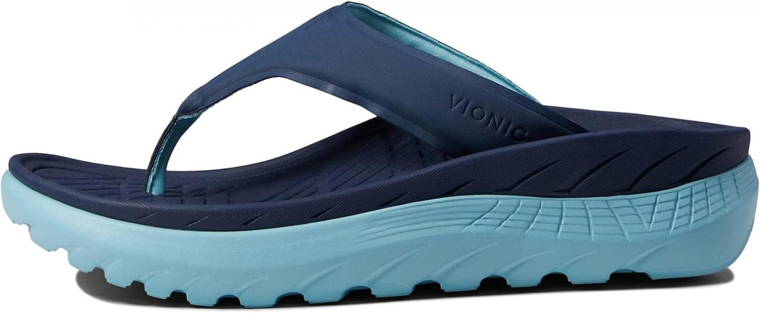 Vionic All Gender Blissful Restore Recovery Sandal- Supportive Toe-Post Flip Flops That Include Three-Zone Comfort with Orthotic Insole Arch Support,Recovery Sandals for Women and Men