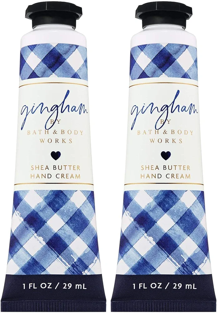 Bath and Body Works GINGHAM Shea Butter Hand Cream 1.0 Fluid Ounce, 2-Pack