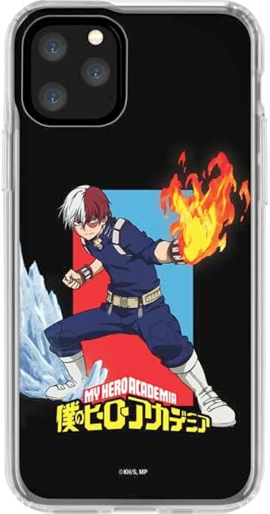 Skinit Clear Phone Case Compatible with iPhone 11 Pro - Officially Licensed My Hero Academia Shoto Todoroki Design