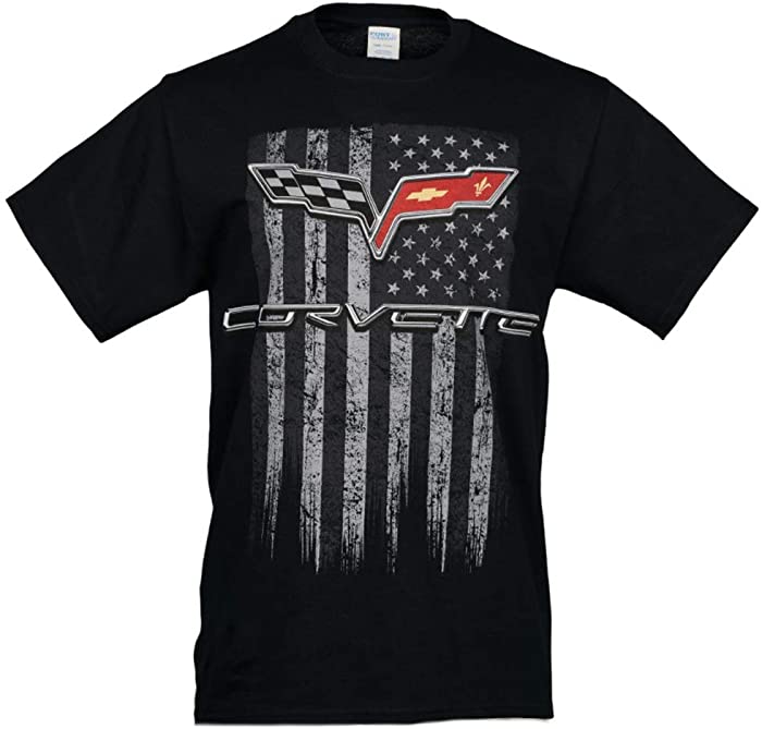 C6 Corvette American Legacy Men's T-Shirt - Black (X-Large)