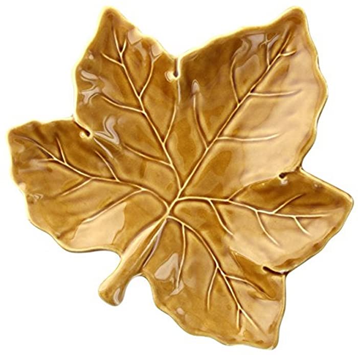 Pottery Barn Maple Leaf Ceramic Salad Plate (10 Inches)