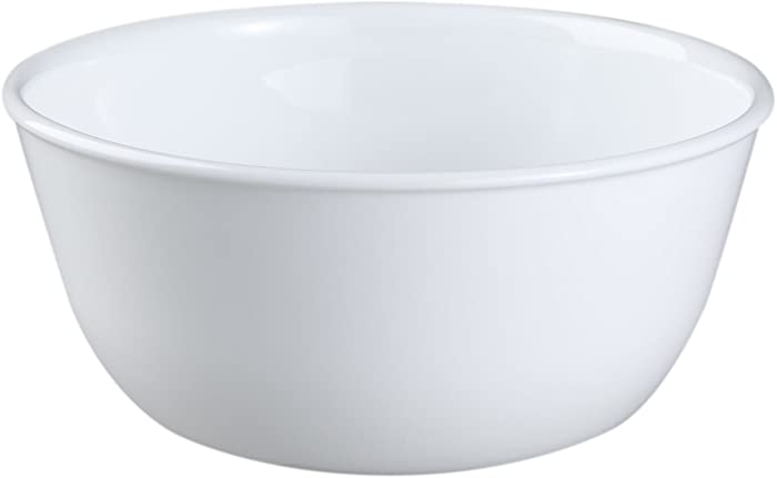 Corelle Coordinates White Livingware Winter Frost 28 Ounce Soup/Cereal Bowl (Set of 4), 4 Count