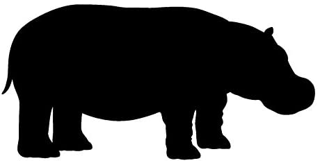 24x36 Hippopotamus, Hippo Stencil Made from 4 Ply Matboard