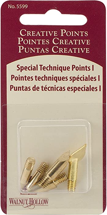 Walnut Hollow Replacement Points Tips for Woodburners and Hot Tools, Set No.1