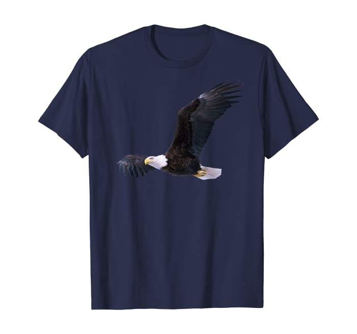 Elegant American Bald Eagle In Flight Photo Portrait T-Shirt