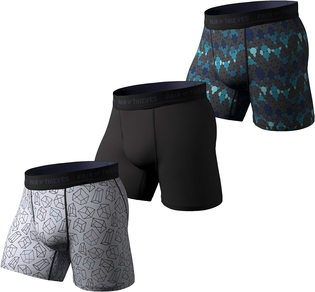 Pair of Thieves Super Fit Boxer Briefs for Men Pack - 2 & 3 Pack Men's Underwear Boxer Briefs - AMZ Exclusive