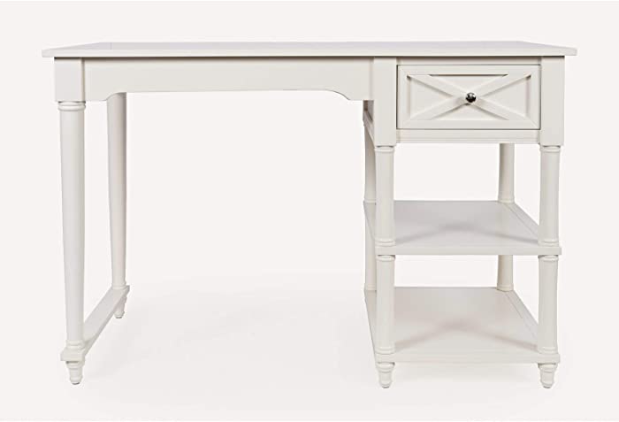 Dillard Farmhouse Writing Desk, Built-in Outlets: Yes, Base Material: Manufactured Wood + Solid Wood