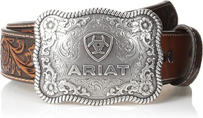 Ariat Men's Straight Floral Buckle Belt