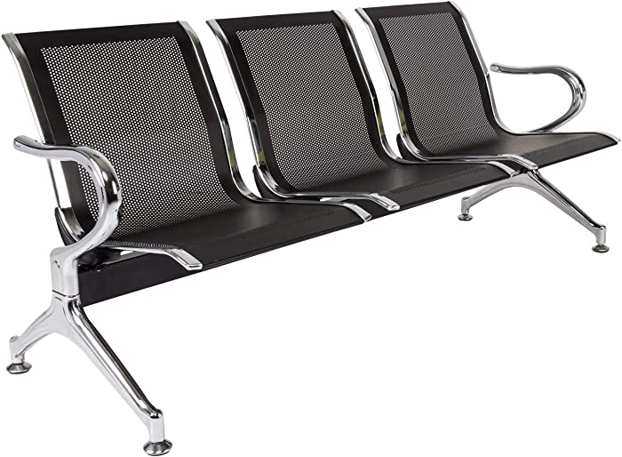 Reception Chair Guest Chairs Office Furniture Reception Bench Seating for Airport, Bank, Hospital, School, Barbershop