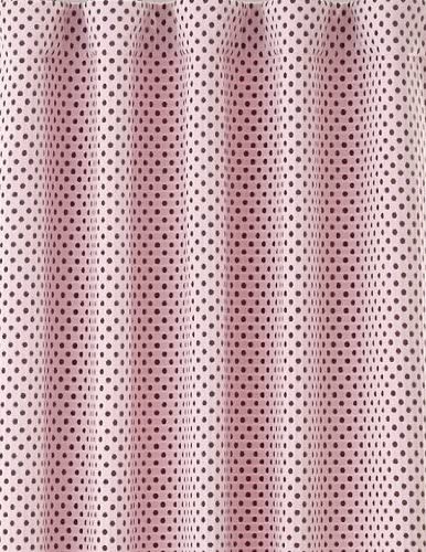 Pottery Barn Kids Audrey Chenille Chocolate Brown and Pink Polka Dots Fully Lined with Blackout Drapes Pole Pocket 44 X 84 (2 Panels)