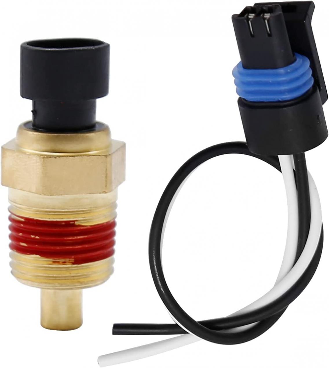 Lidscura Differential Oil Temperature Sensor 5055401 Connector Pigtail Plug Replacement for Peterbilt 379 Kenworth T600A T660 T800 1987-2007 Replaces #Q21-1002 505-5401 Q211002