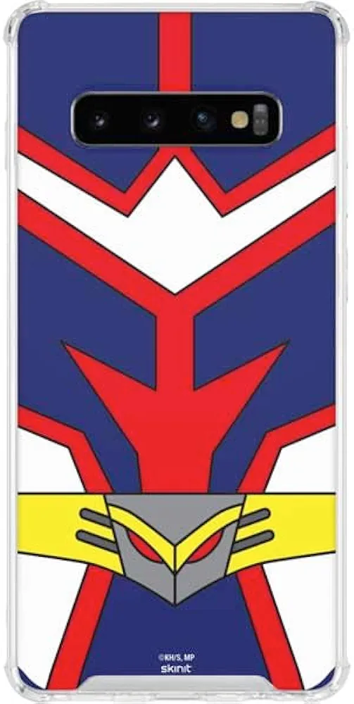 Skinit Clear Phone Case Compatible with Galaxy S10 - Officially Licensed My Hero Academia All Might Suit Design