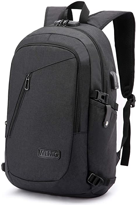 Laptop Backpack,Business Travel Anti Theft Backpack Gift for Men Women with USB Charging Port Lock,Slim Durable Water Resistant College School Bookbag Computer Bag Fits 15.6 Inch Laptop Notebook