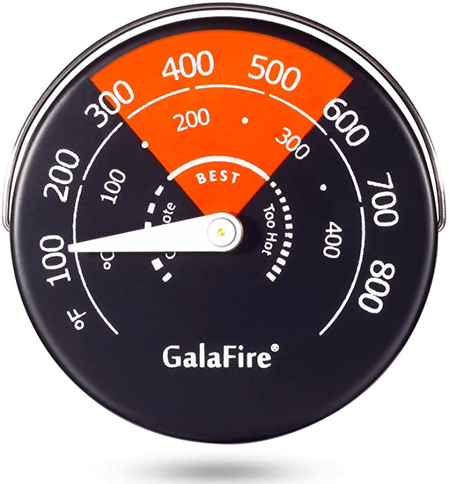 GALAFIRE Magnetic Stove Thermometer Oven Temperature Meter for Wood Burning Stoves Gas Stoves Pellet Stove Stoves Avoid Stove Fan Damaged by Overheat
