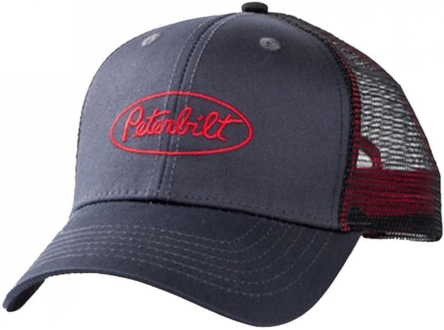 BDA Peterbilt Motors Trucks Charcoal Mesh Snapback Hat