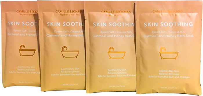 Camille Beckman Oatmeal & Honey Bath Soak, Skin Soothing, 2 Oz (Pack of 4)