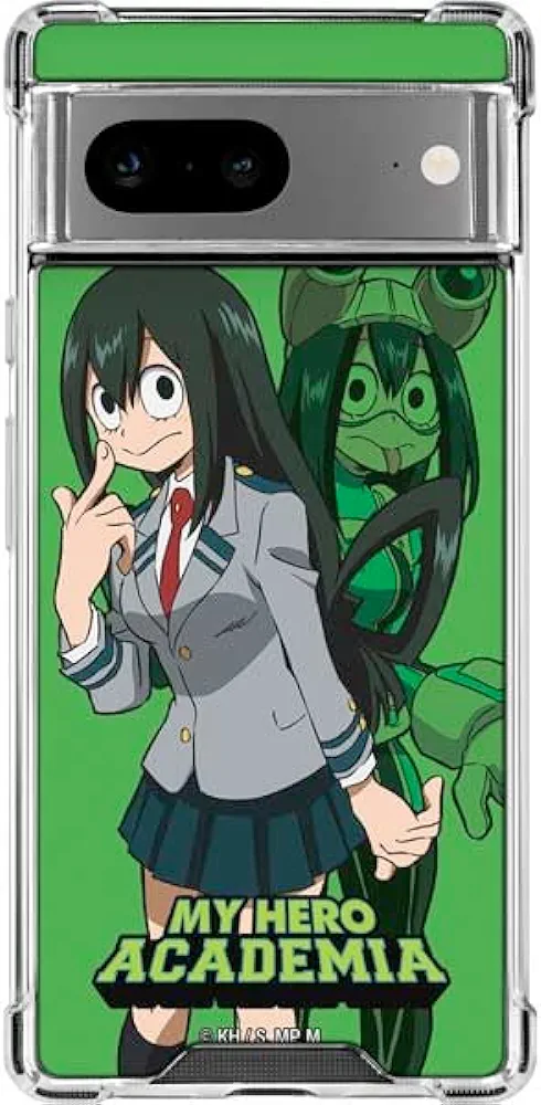 Skinit Clear Phone Case Compatible with Google Pixel 7 - Officially Licensed My Hero Academia Tsuyu Frog Girl Design