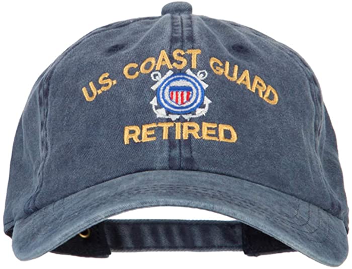 US Coast Guard Retired Embroidered Washed Cotton Twill Cap