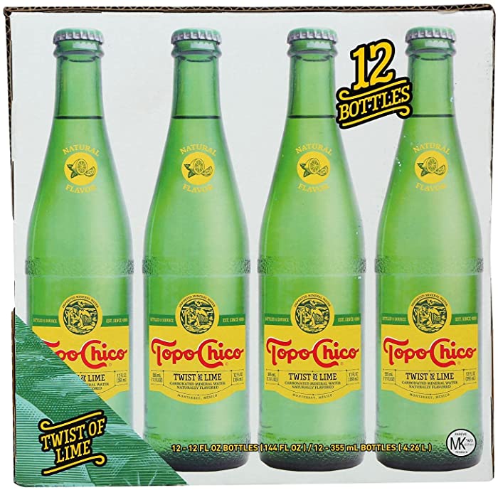 Topo Chico, Water Sparkling Mineral Lime, 12 Fl Oz, 12 Pack