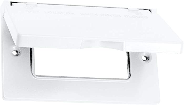 Sigma Electric, White 14249WH 1-Gang Horizontal GFCI Cover