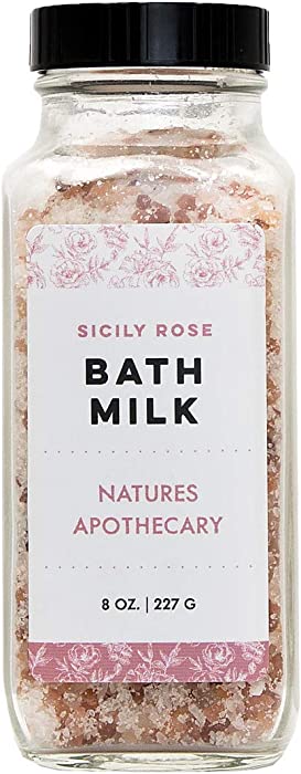 Sicily Rose Coconut Milk Bath - Dead Sea Salt & Epsom Salt Soak, Mineral Bath Salts Help You Soak, Relax, & Refresh, Hypoallergenic, All-Natural, Plant-Derived, Made in USA by DAYSPA Body Basics