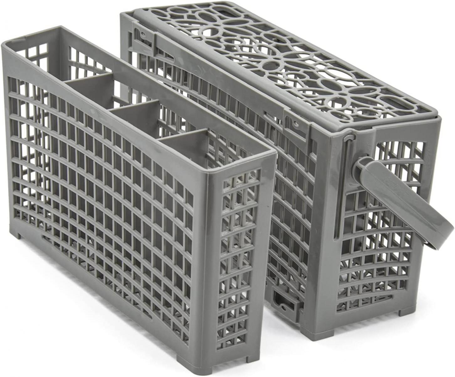 Universal Dishwasher Basket Replacement - 2 in 1 Utensil/Cutlery Basket - Compatible with Bosch, Maytag, Kenmore, Whirlpool, KitchenAid, LG, Samsung, Frigidaire, GE