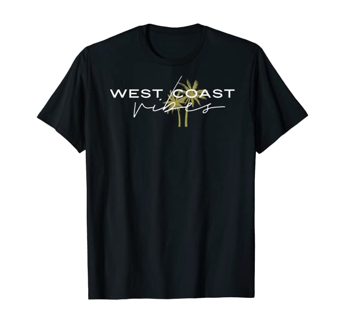 West Coast Vibes palm tree swag T-Shirt