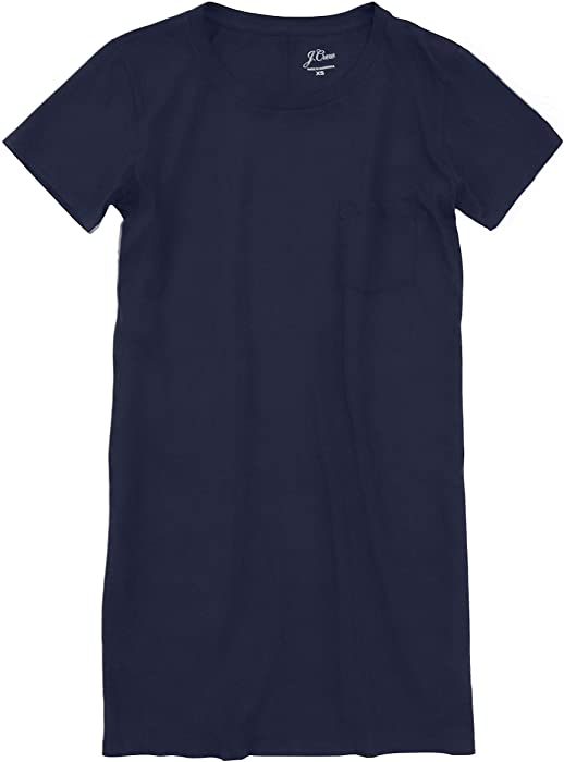J.Crew Women's Short Sleeve Cotton Tee Shirt Dress