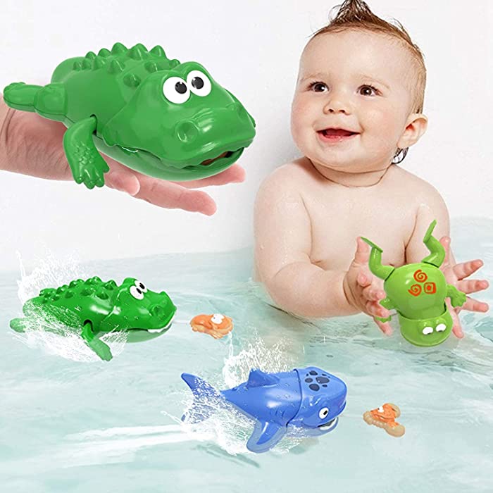 Baby Bath Toys, Toddler Bath Toys 3 Pack, Pool & Bathtub Toys for Toddlers/Infants Over Age 18 Months