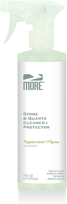 MORE Stone & Quartz Cleaner + Protector - Water Based Formula for Natural Stone and Quartz Surfaces [Pint / 16 oz.]