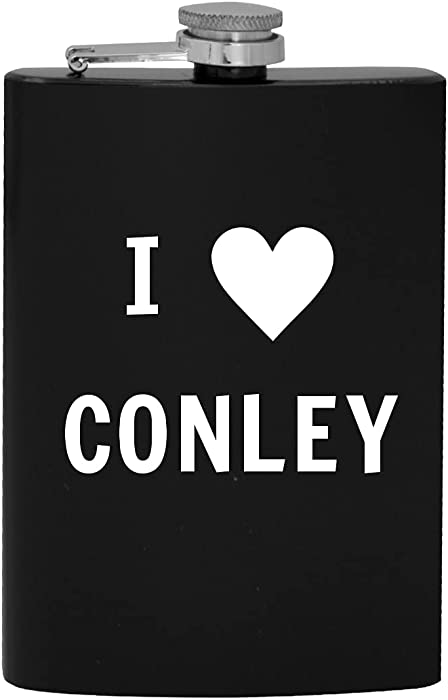 I Heart Love Conley - 8oz Hip Drinking Alcohol Flask