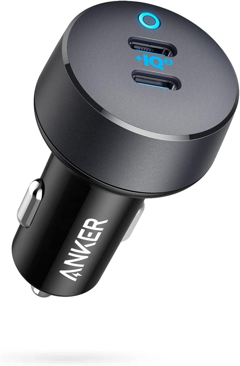 Anker USB C Car Charger, 40W 2-Port PowerIQ 3.0 Type C Car Adapter, PowerDrive III Duo with Power Delivery for iPhone 13/13 Mini/13 Pro/13 Pro Max/12, Galaxy S10/S9, Pixel, iPad/iPad Mini and More