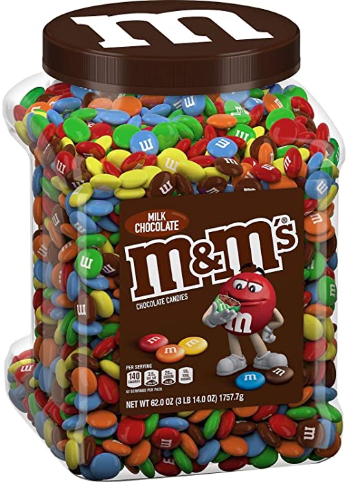 M&M's Milk Chocolate Candies 3Lb 14oz Jar Limited