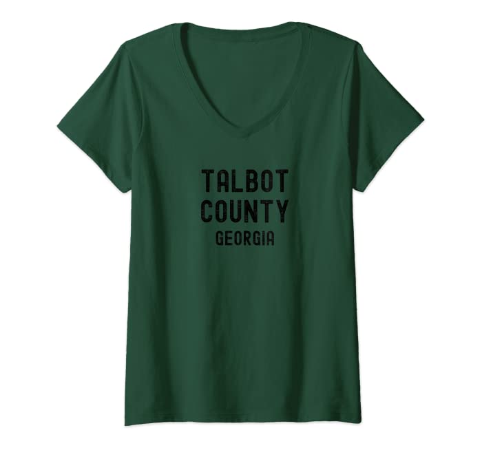 Womens Talbot County Georgia V-Neck T-Shirt