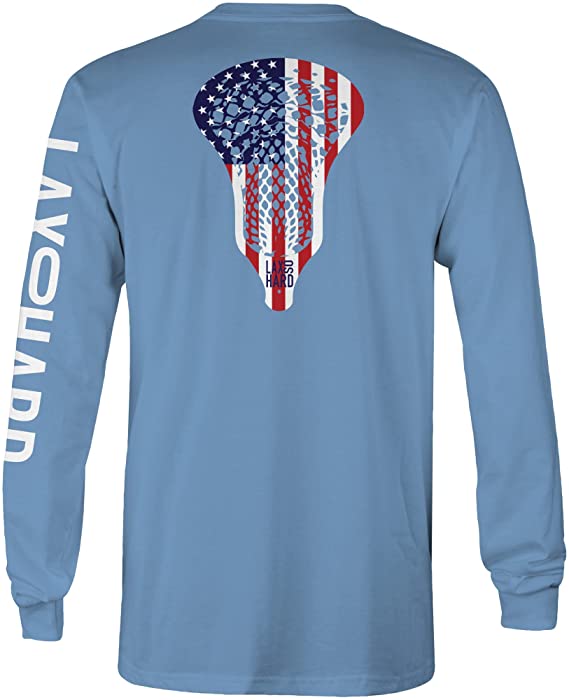 LAX SO HARD Boys American Lacrosse Long Sleeve T-Shirt