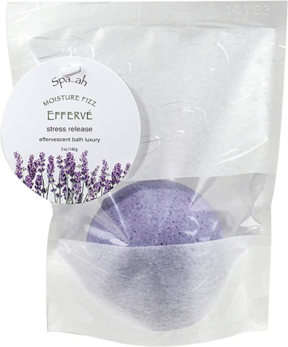 Spa.ah Bath Fizzies Efferve - Stress Release (Lavender-Bergamot) - 5 oz