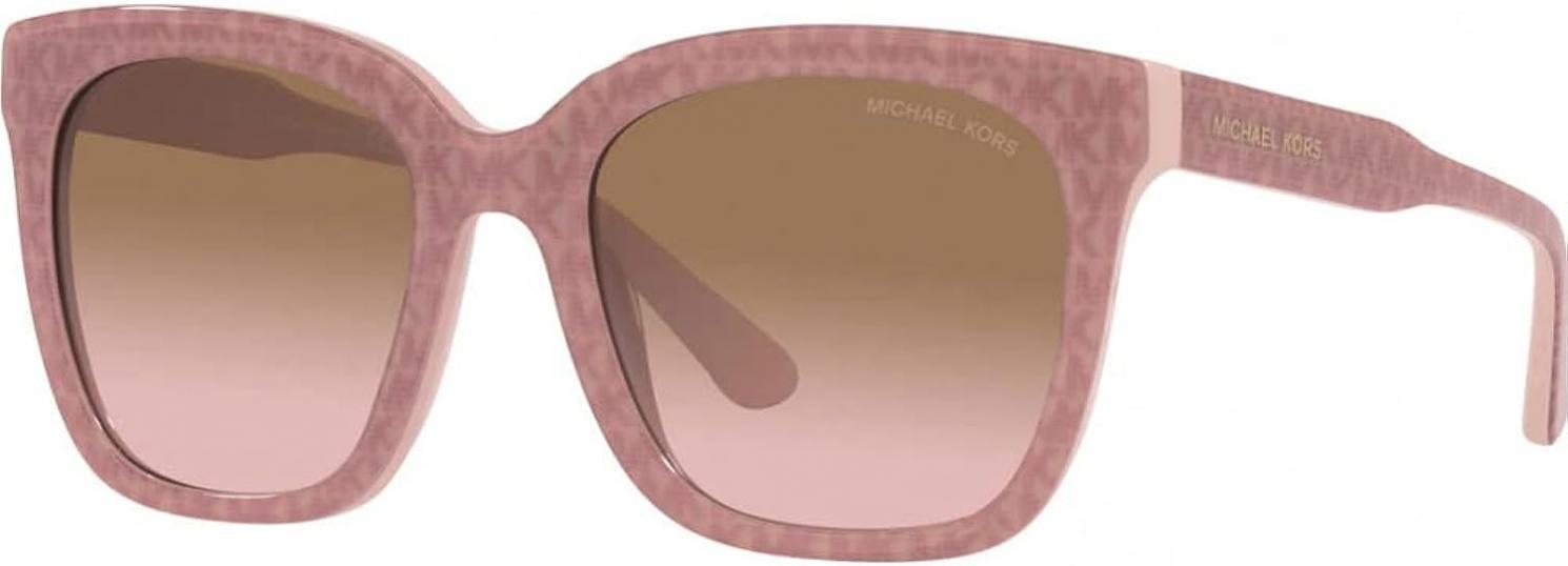 Michael Kors San Marino Brown Pink Gradient Square Ladies Sunglasses MK2163 392611 52
